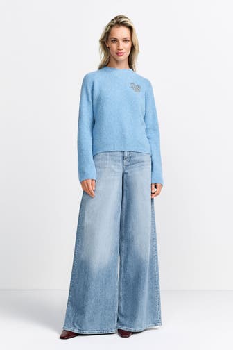 RICH & ROYAL Strickpullover hellblau