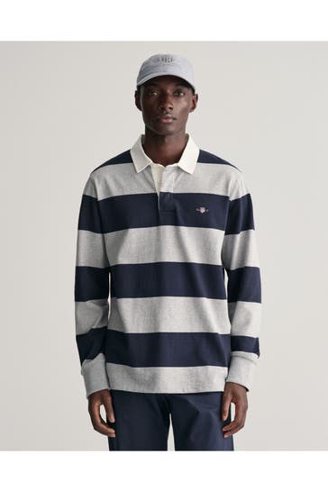 GANT Langarm-Polo gestreift