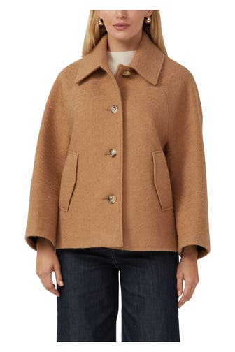 S.OLIVER BLACK LABEL Wollmix-Mantel hellbraun