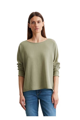 MARC O'POLO Strickpullover graugrün