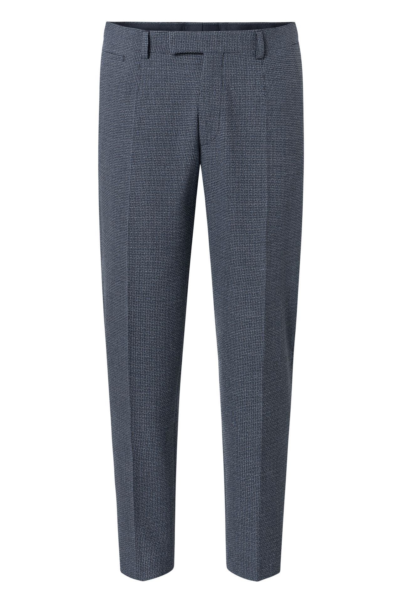 STRELLSON Business-Hose Kynd dunkelblau-schwarz gemustert Straight, Bild 1