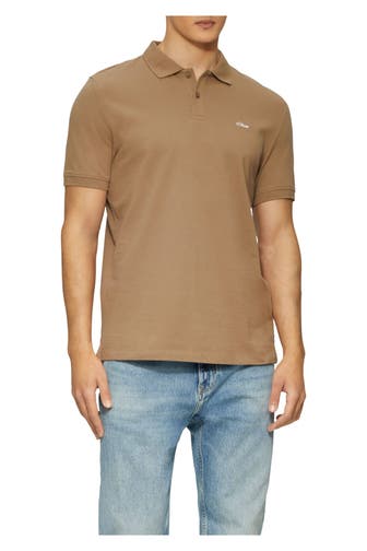 S.OLIVER Polo-Shirt braun