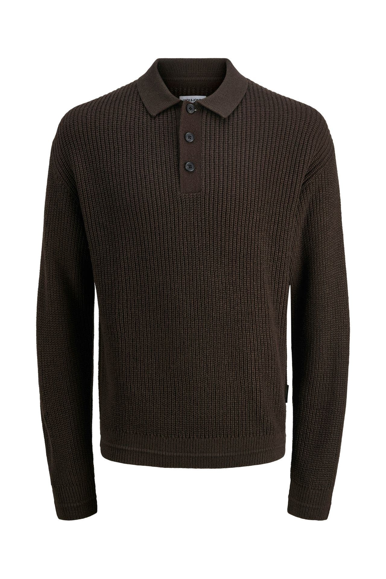 JACK & JONES Strick-Troyer dunkelbraun, Bild 1