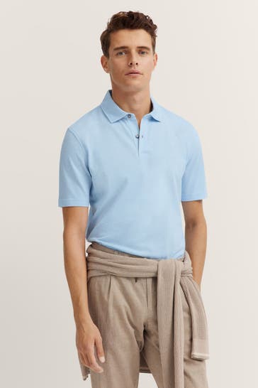 BUGATTI Polo-Shirt hellblau