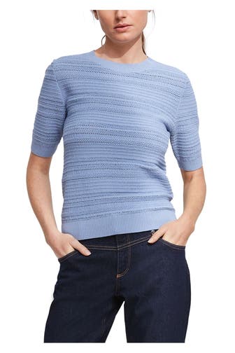 COMMA, Strickshirt taubenblau