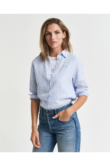 GANT Leinenbluse gestreift