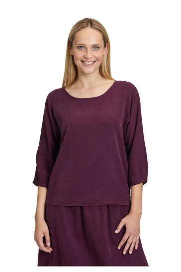 CARTOON Blusenshirt aubergine
