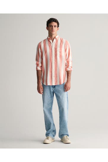 GANT Leinenhemd gestreift Regular Fit