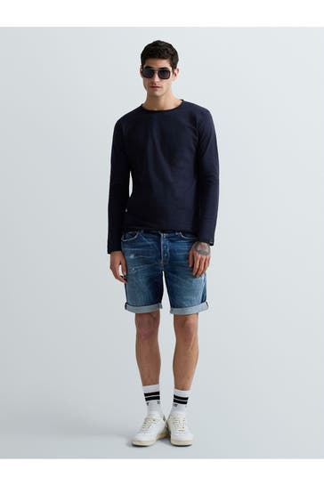 REPLAY Langarmshirt navy