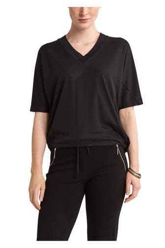 COMMA, T-Shirt schwarz