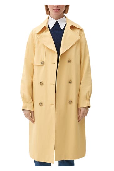 S.OLIVER BLACK LABEL Trenchcoat gelb