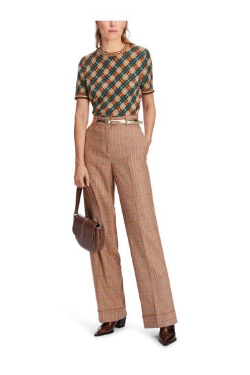 MARC CAIN Stoffhose gemustert