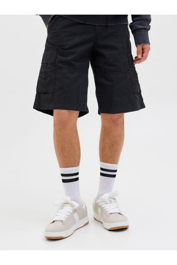 JACK & JONES Cargo-Shorts schwarz