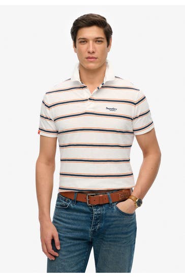 SUPERDRY Polo-Shirt gestreift