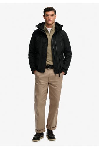 SUPERDRY Übergangsjacke schwarz
