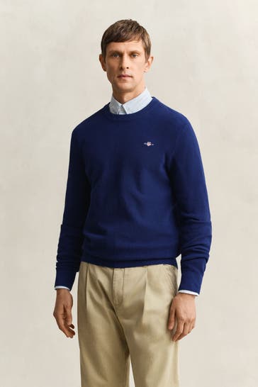 GANT Strickpullover dunkelblau