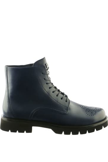 HÖGL Schnürstiefeletten 'Brooklyn' nachtblau