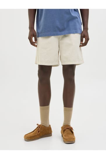 JACK & JONES Cord-Shorts 'Bill' ecru