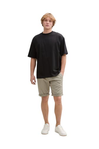 TOM TAILOR Chino-Shorts graugrün