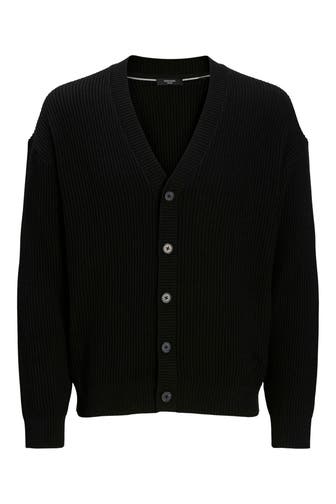 JACK & JONES Strickjacke schwarz