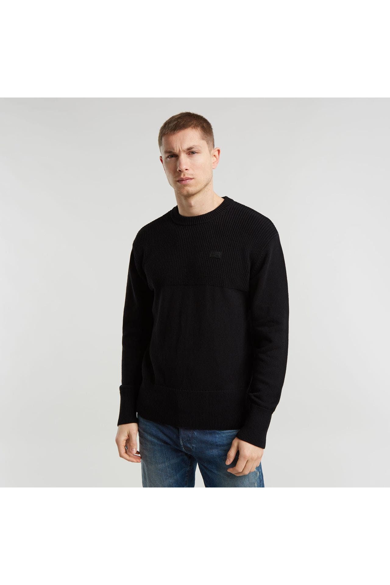 G-STAR Strickpullover 'Fisherman' schwarz, Bild 1