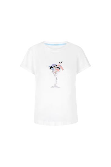 MARC CAIN T-Shirt weiß