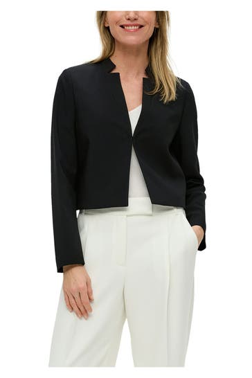 S.OLIVER BLACK LABEL Kurzblazer schwarz