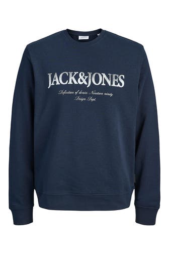 JACK & JONES Sweatshirt 'JJDevin' navy