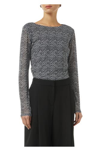 COMMA, Mesh-Shirt zweifarbig