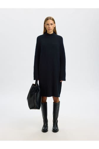 SELECTED Midikleid nachtblau
