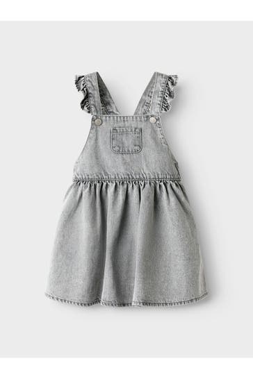 NAME IT Latzkleid grau