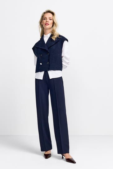 RICH & ROYAL Stoffhose dunkelblau