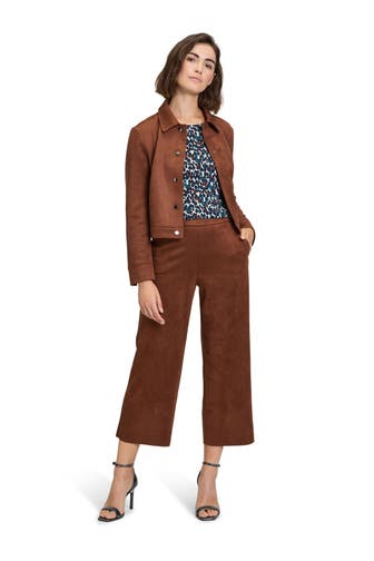 BETTY BARCLAY Lederimitathose braun