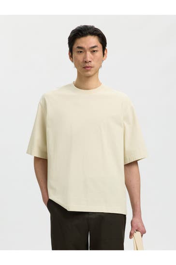 SELECTED Beige T-Shirt