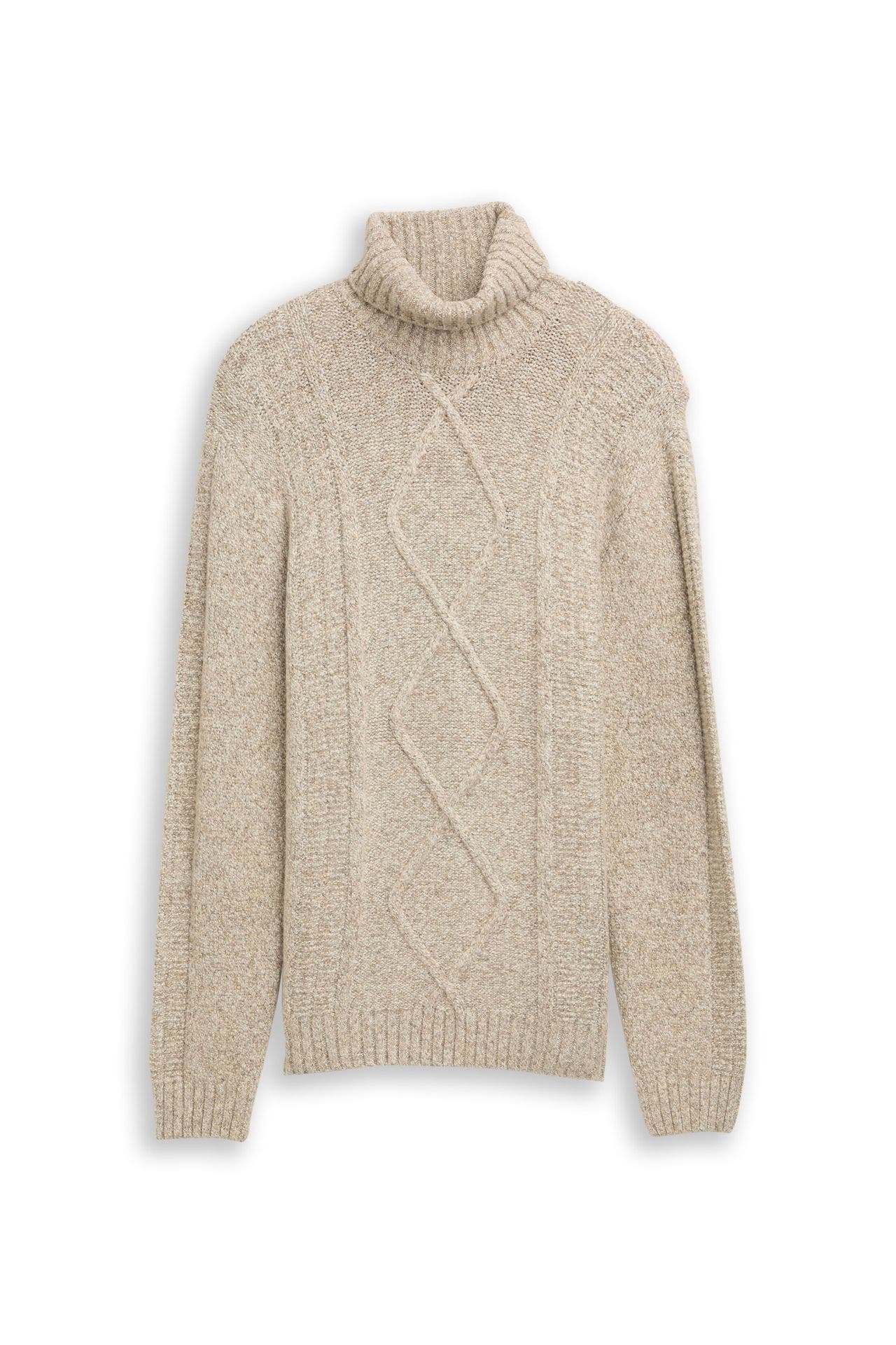 TOM TAILOR Rollkragenpullover greige, Bild 1
