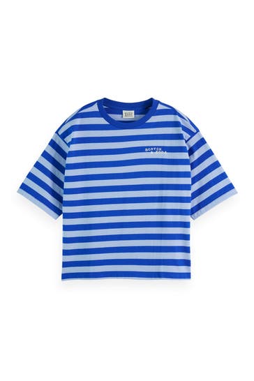 SCOTCH & SODA T-Shirt blau gestreift