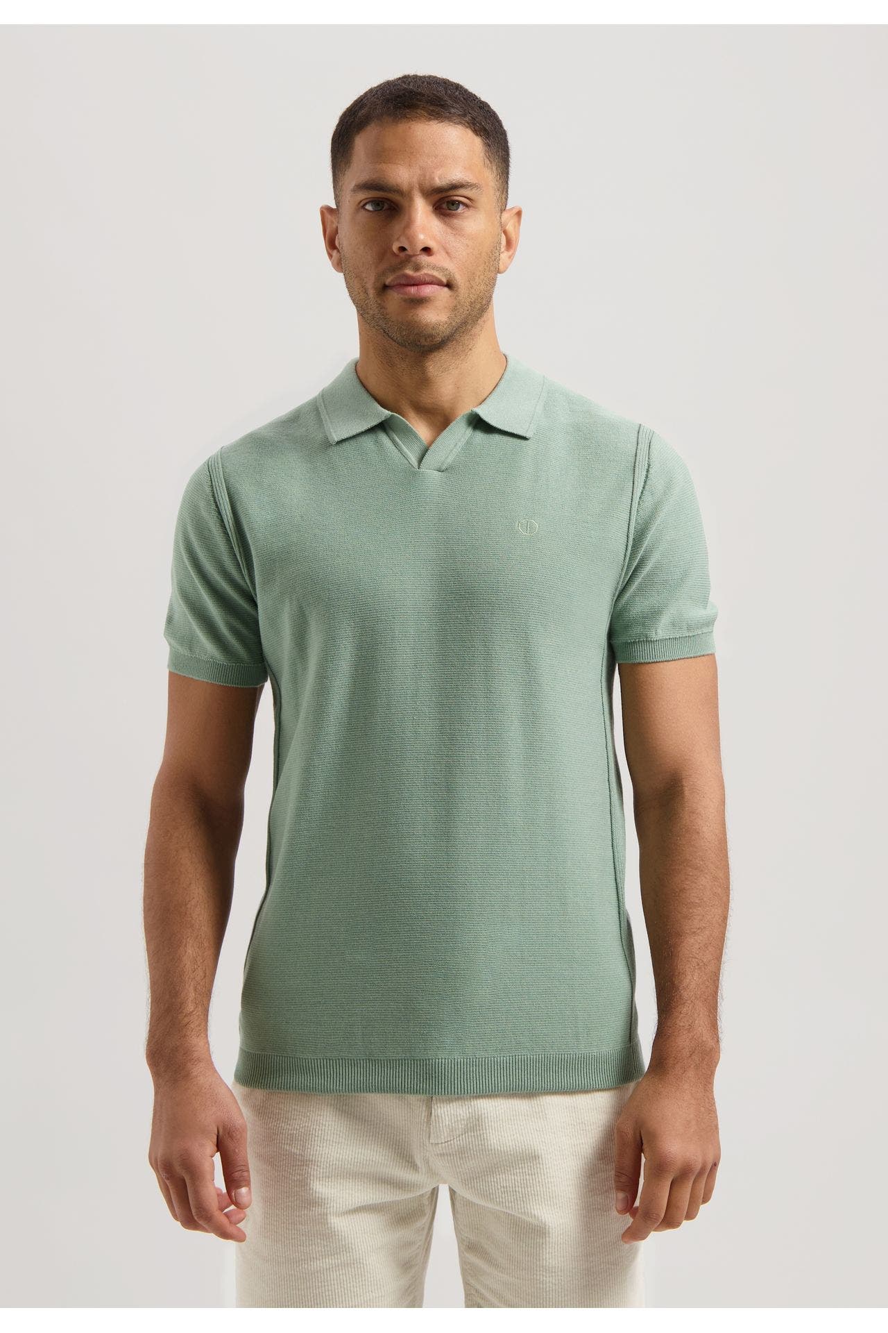 DSTREZZED Strick-Polo 'Mercury' jade, Bild 1