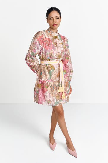 RICH & ROYAL Seidenmix-Kleid floral