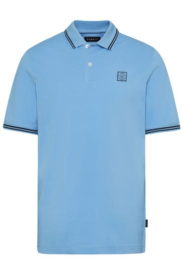 BUGATTI Polo-Shirt hellblau