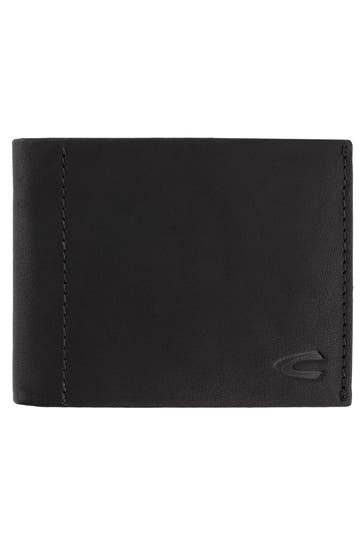 CAMEL ACTIVE Ledergeldbörse 'Niagara' schwarz