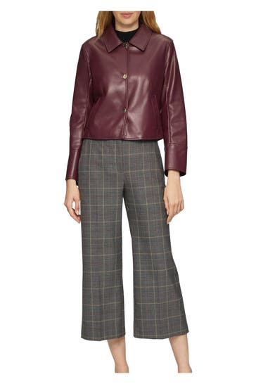 S.OLIVER BLACK LABEL Kunstlederjacke bordeaux