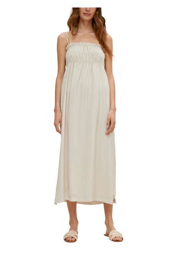 COMMA, Midikleid beige