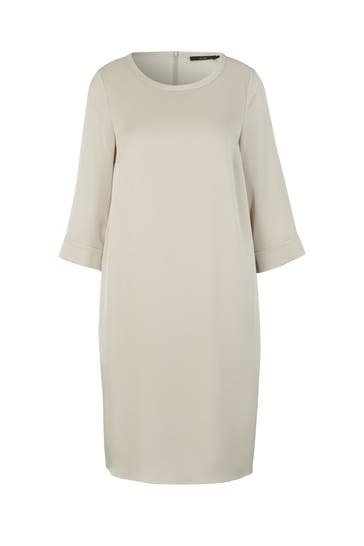 WINDSOR. Casual-Kleid Crêpe-Kleid in H-Linie in Hellgrau beige