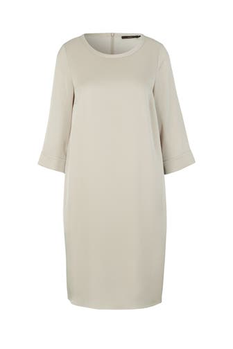 WINDSOR. Casual-Kleid Crêpe-Kleid in H-Linie in Hellgrau beige
