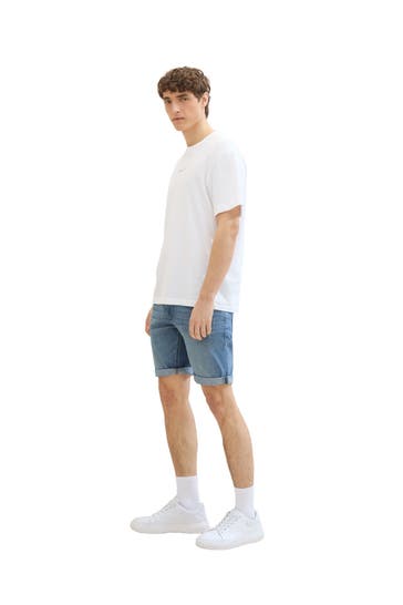 TOM TAILOR Jeansshorts blau slim