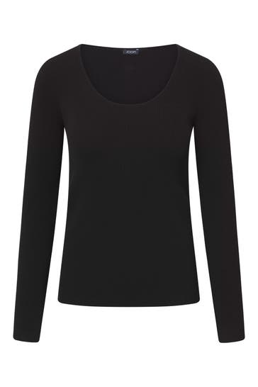 JOOP! Strickshirt 'Kirsten' schwarz