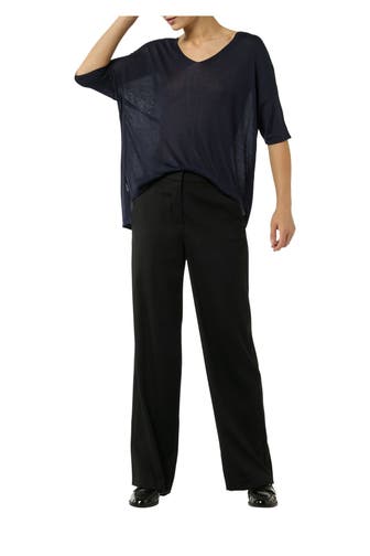 COMMA, Strickshirt dunkelblau