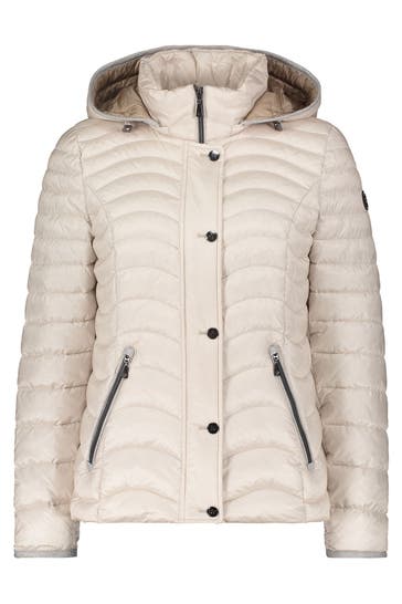 GIL BRET Steppjacke creme glänzend