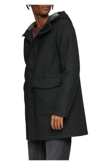 S.OLIVER Wollmix-Mantel navy