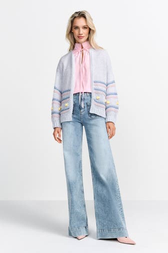 RICH & ROYAL Strickjacke gemustert